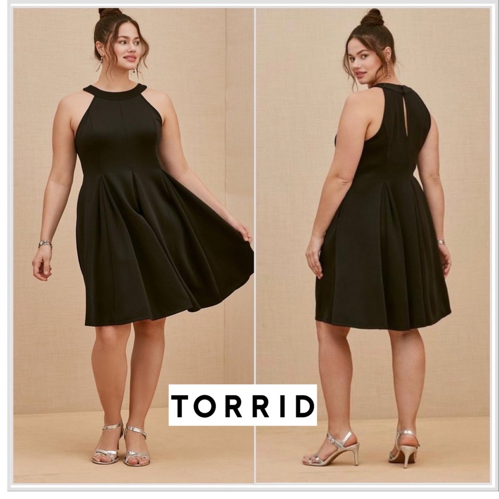 NEW TORRID Mini Scuba Fluted Dress